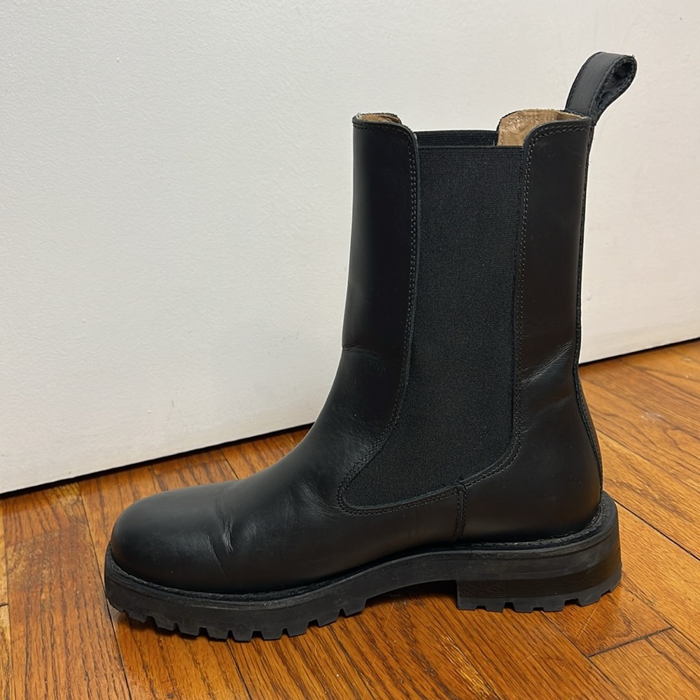 & Other Stories Chunky Chelsea Leather Boots - Size 39 / US 8.5 - Picture 3 of 9